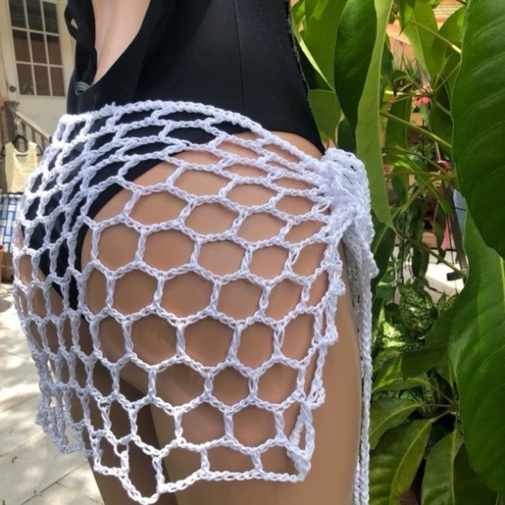 handmade Crochet swim coverup - Picture 4 of 4
